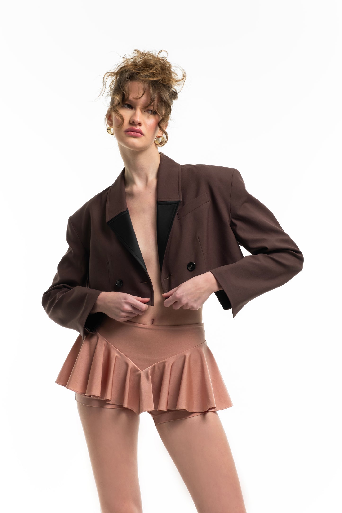 Cropped Masculine Jacket